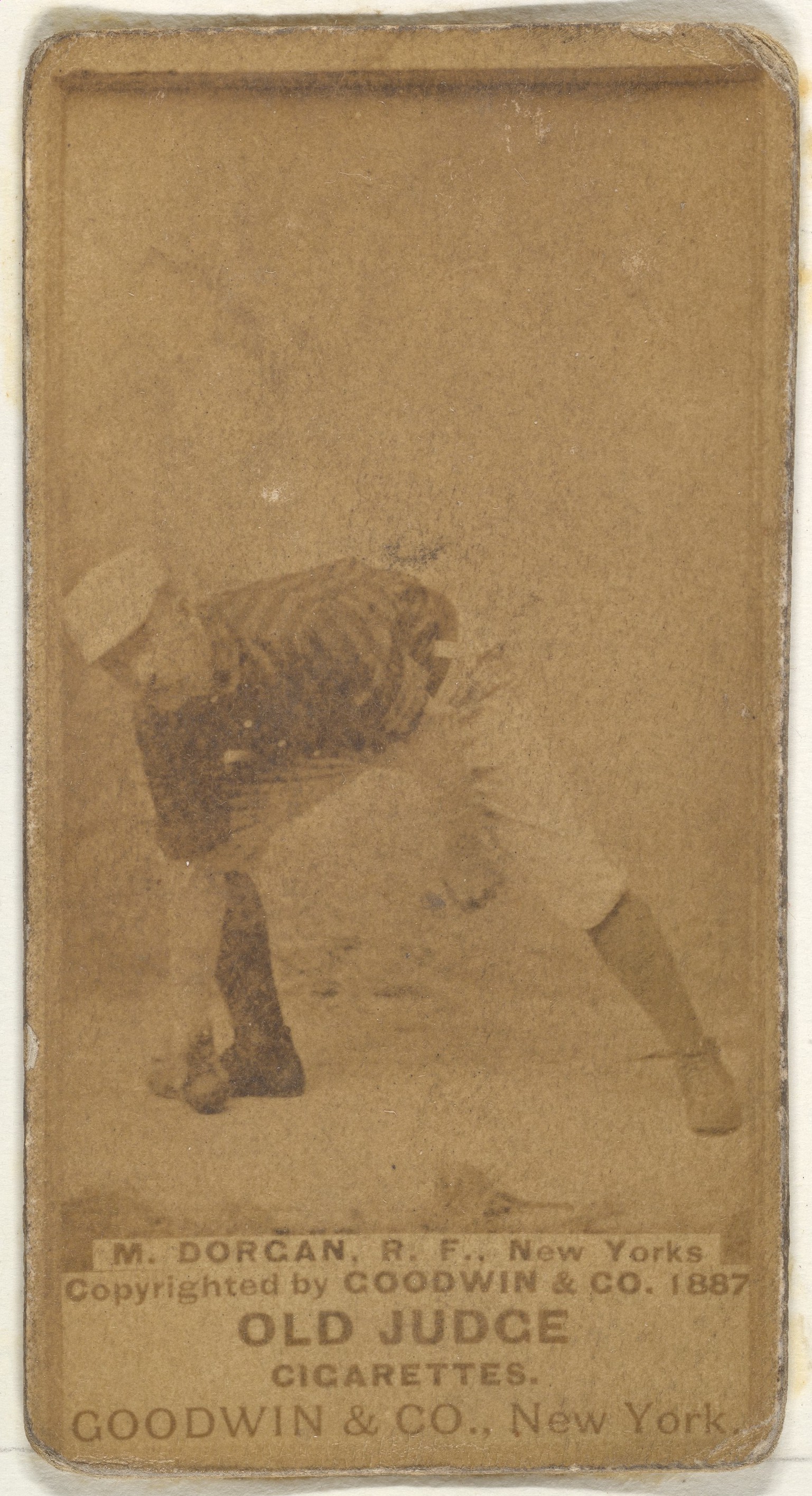 1887 Old Judge M. Dorcan Cigarette Card