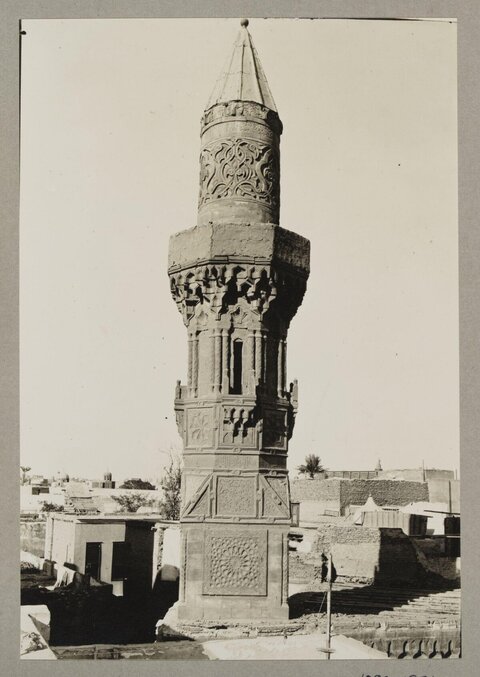 Ornate Carved Stone Minaret