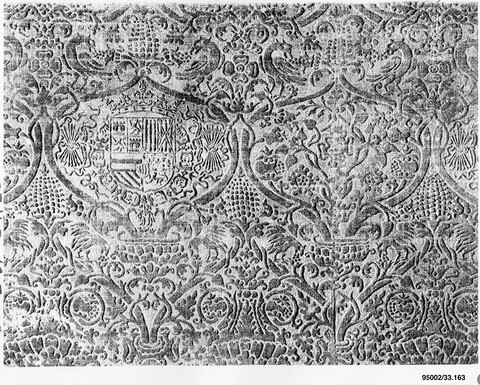 Embossed Spanish Heraldic Textile