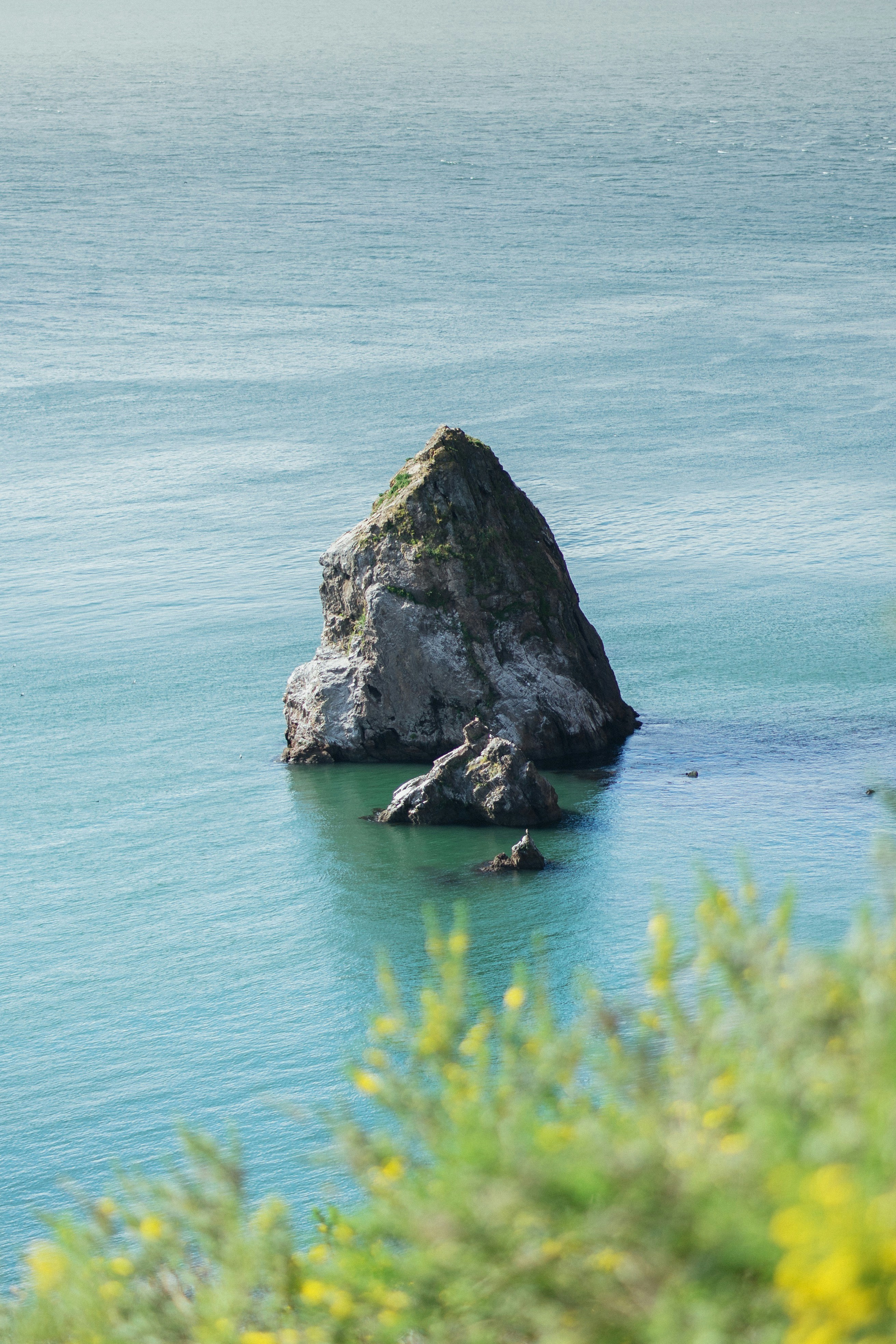 Rock Stacks in Calm Turquoise Sea