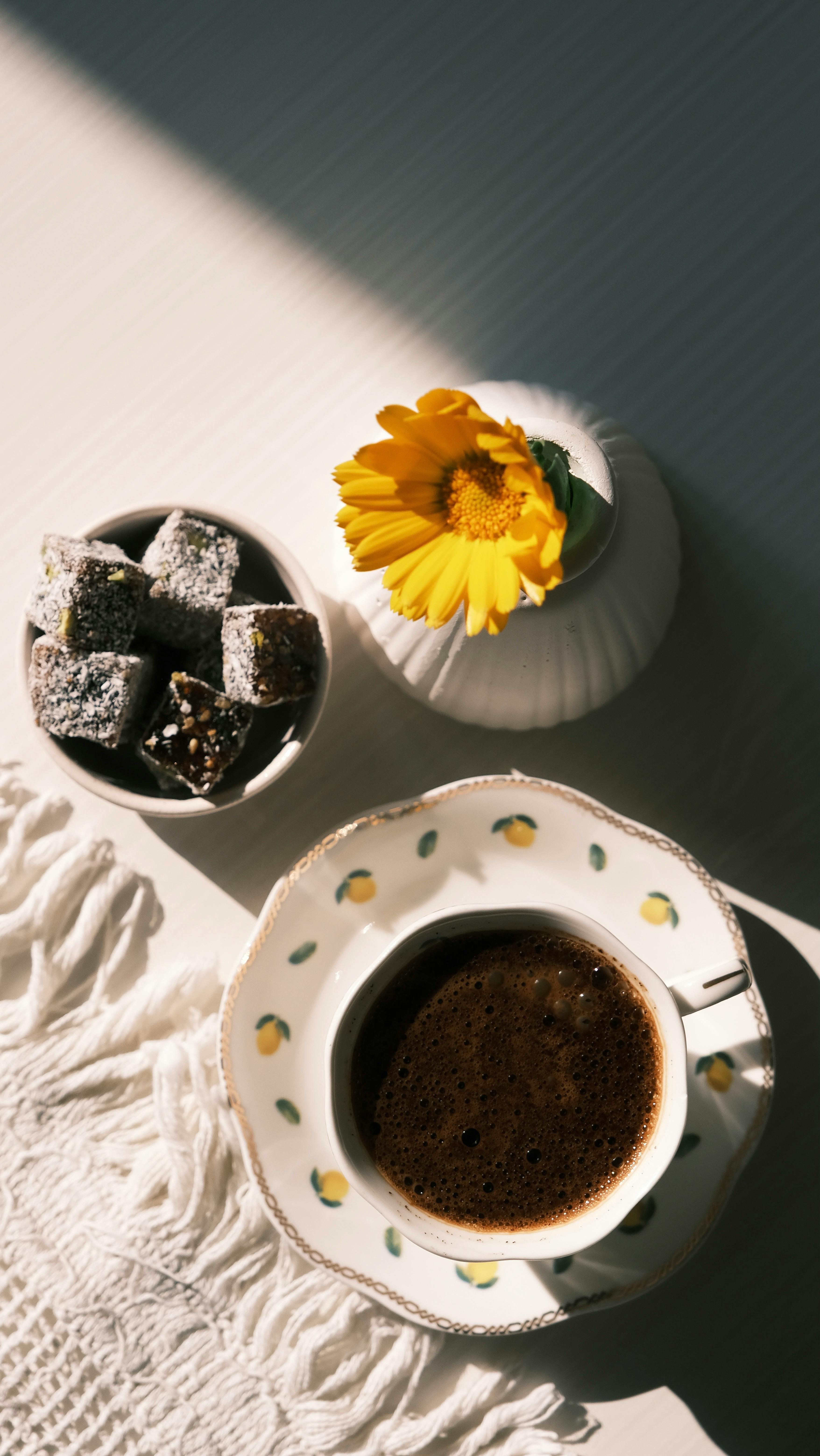 Coffee and Turkish Delight Still Life