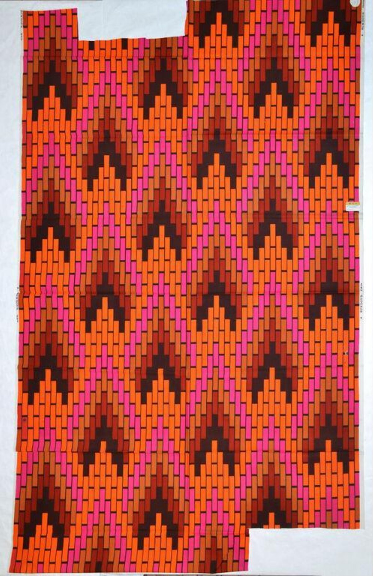 Warm Tone Geometric Textile Pattern