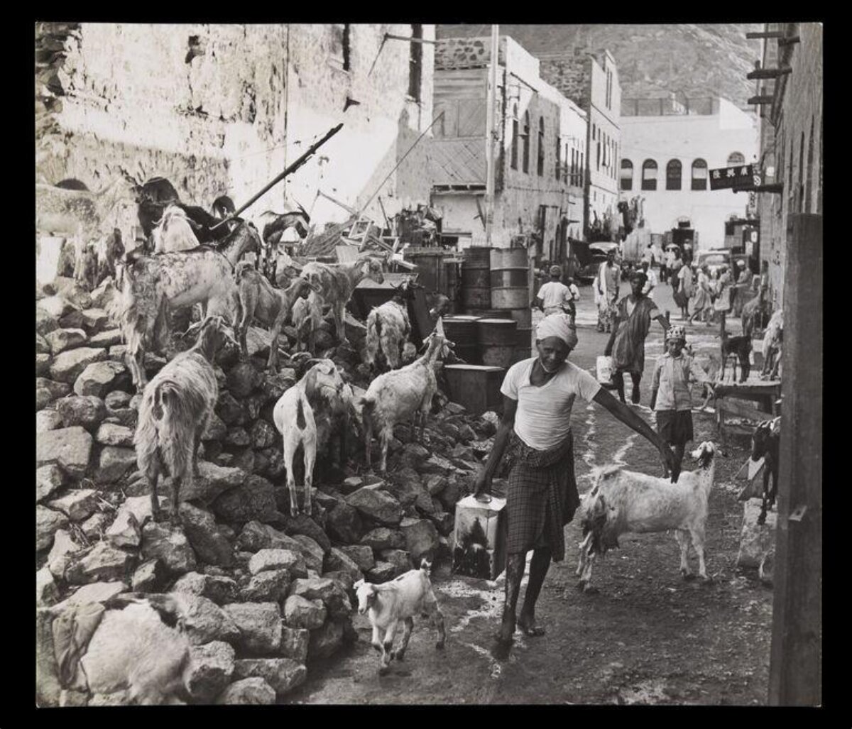Street Scene with Goat Herder