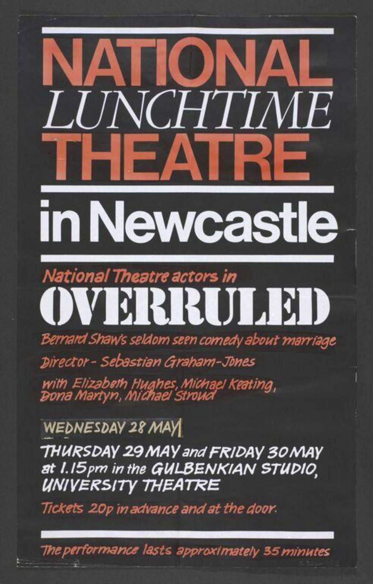 Overruled Theatre Play Poster