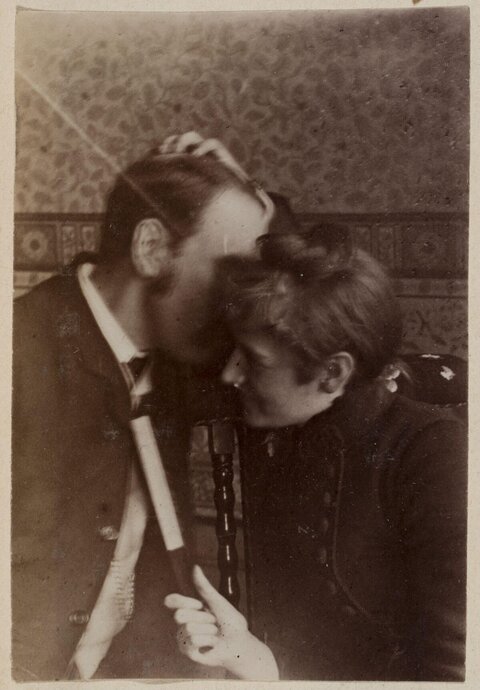 Vintage Intimate Couple Portrait
