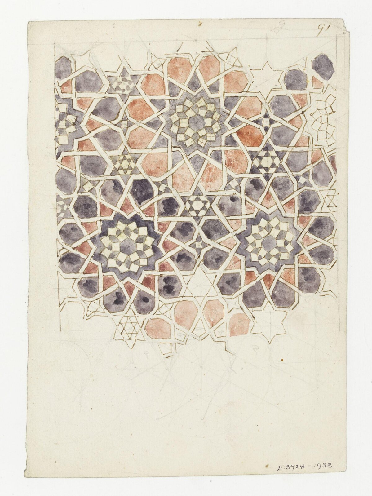 Islamic Geometric Pattern Sketch