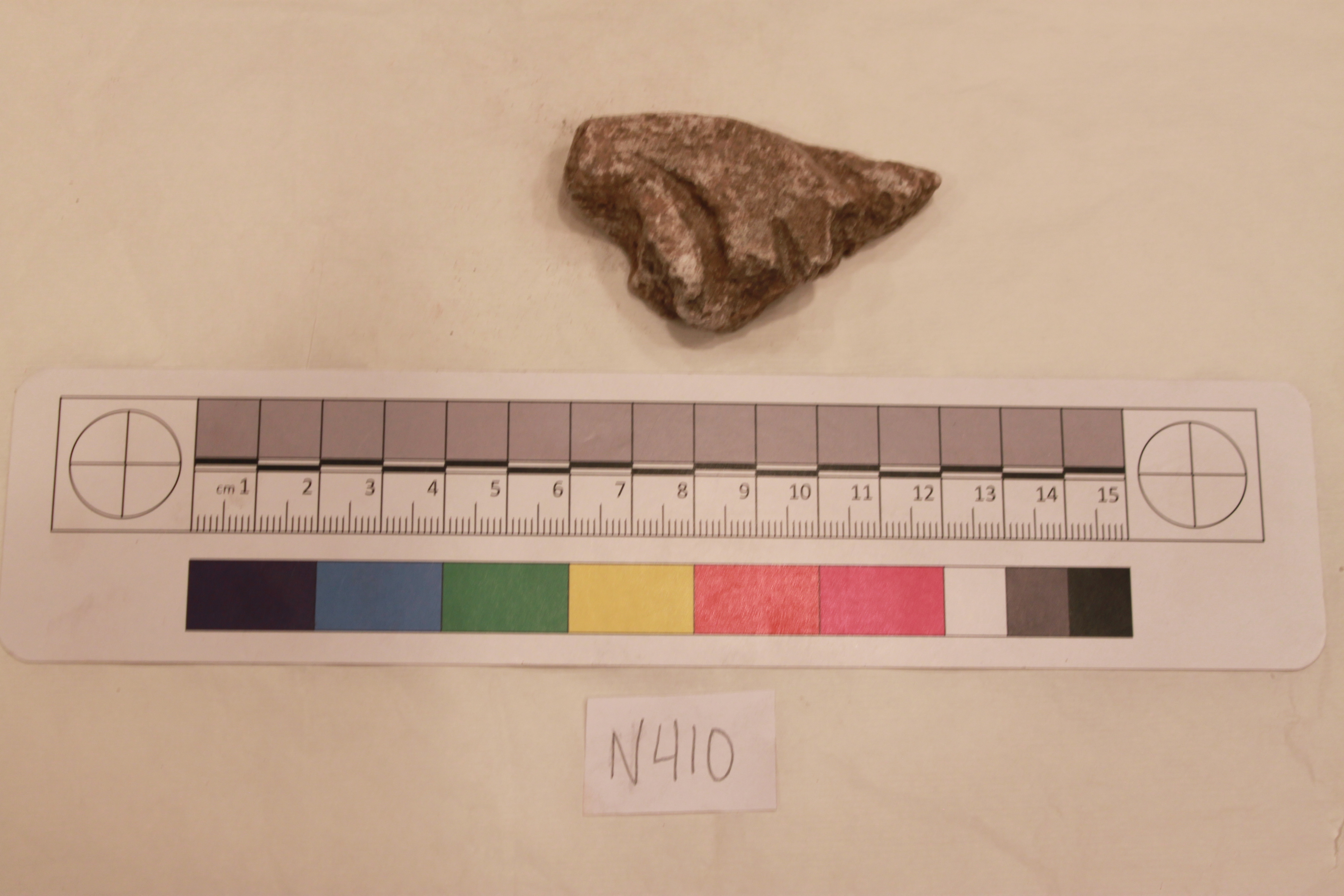 Pottery Sherd with Archaeological Scale