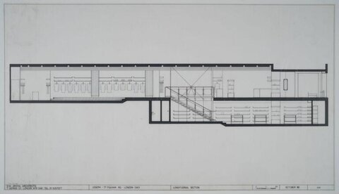 Store Longitudinal Section Drawing