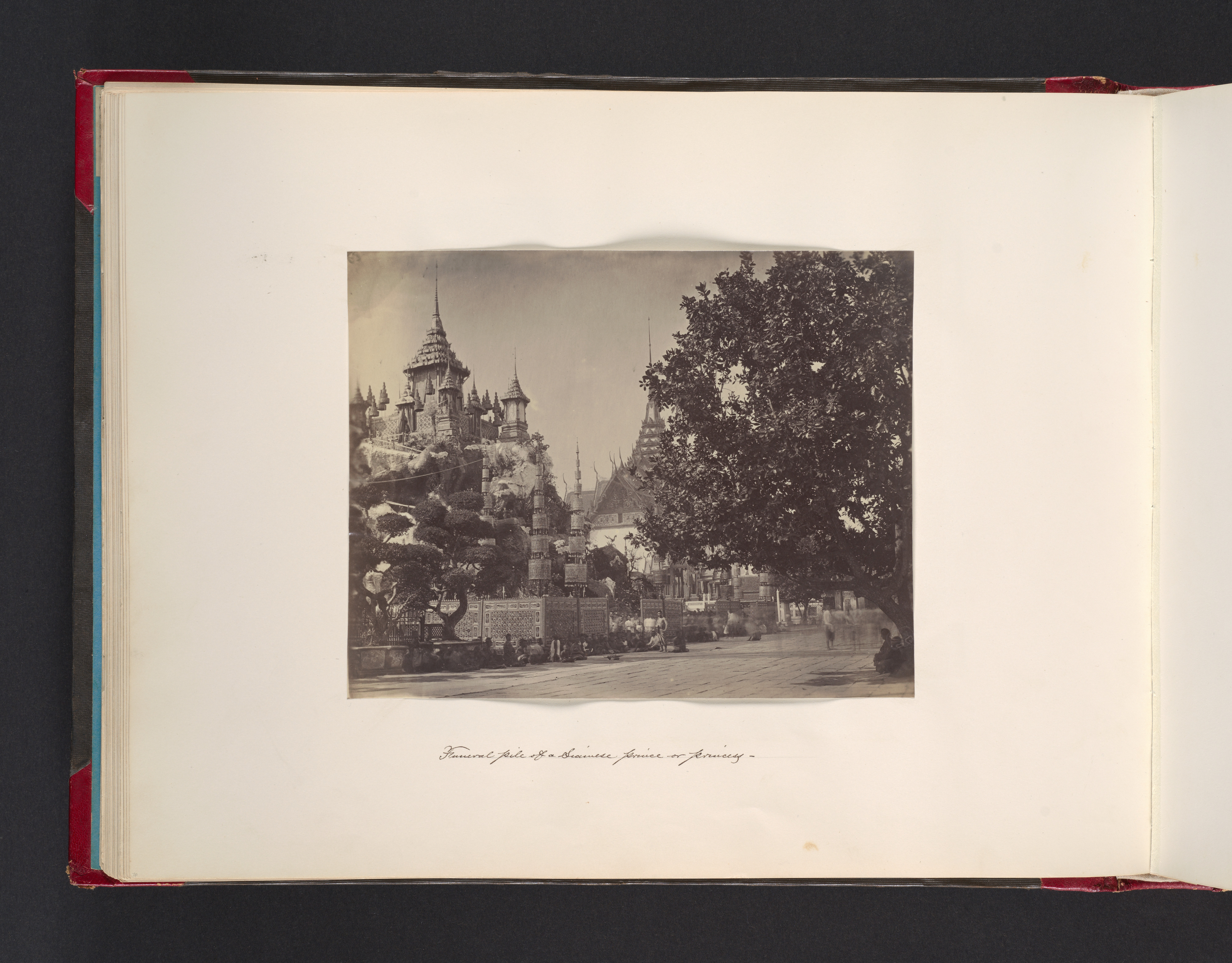 Vintage Photo of Siamese Royal Funeral Pyre