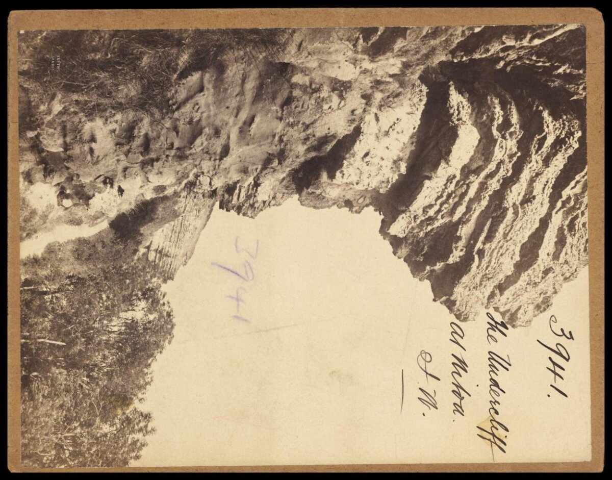 Vintage Undercliff Landscape Photograph