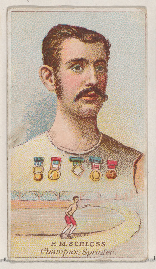 Vintage Card of Champion Sprinter H.M. Schloss