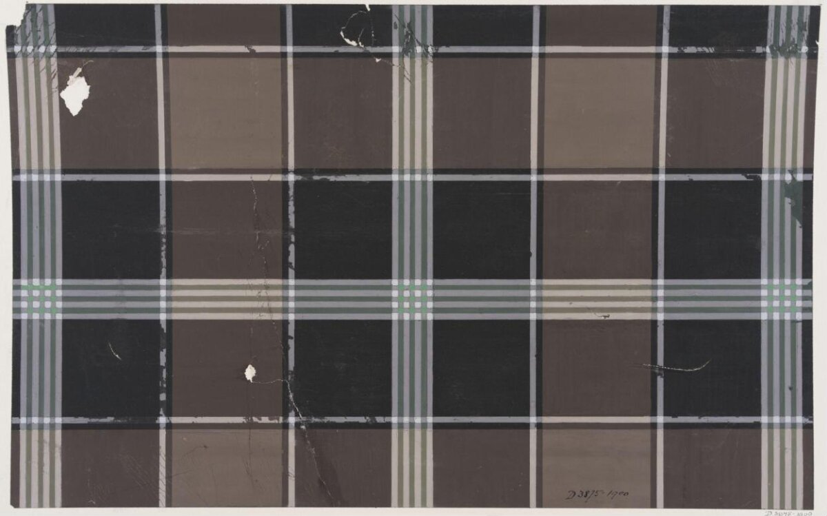 Vintage Brown Plaid Pattern