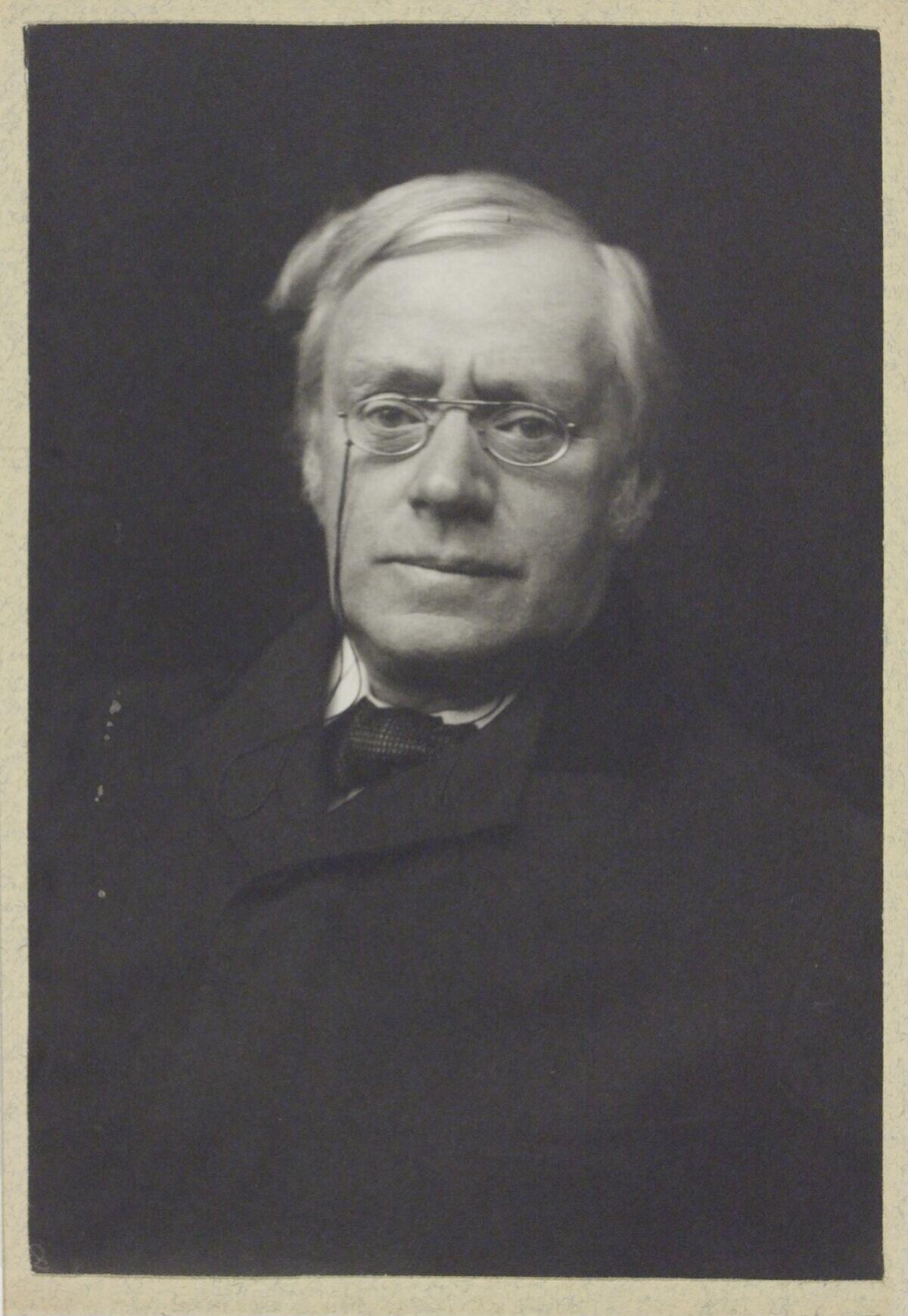 Vintage Bust Portrait of Elderly Man