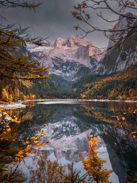 Autumn Mountain Lake Reflection