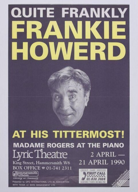 1990 Frankie Howerd Show Theatre Poster