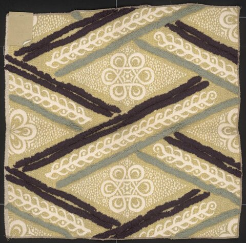 Vintage Geometric Pattern Textile Swatch
