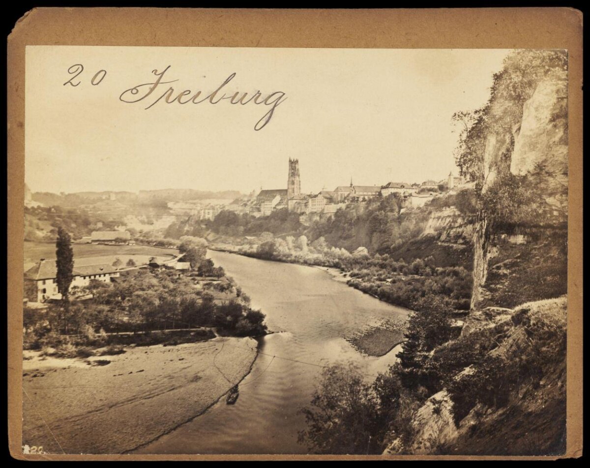 Vintage Riverside View of Freiburg