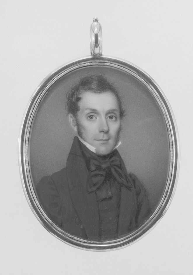 Oval Miniature Portrait of a Man
