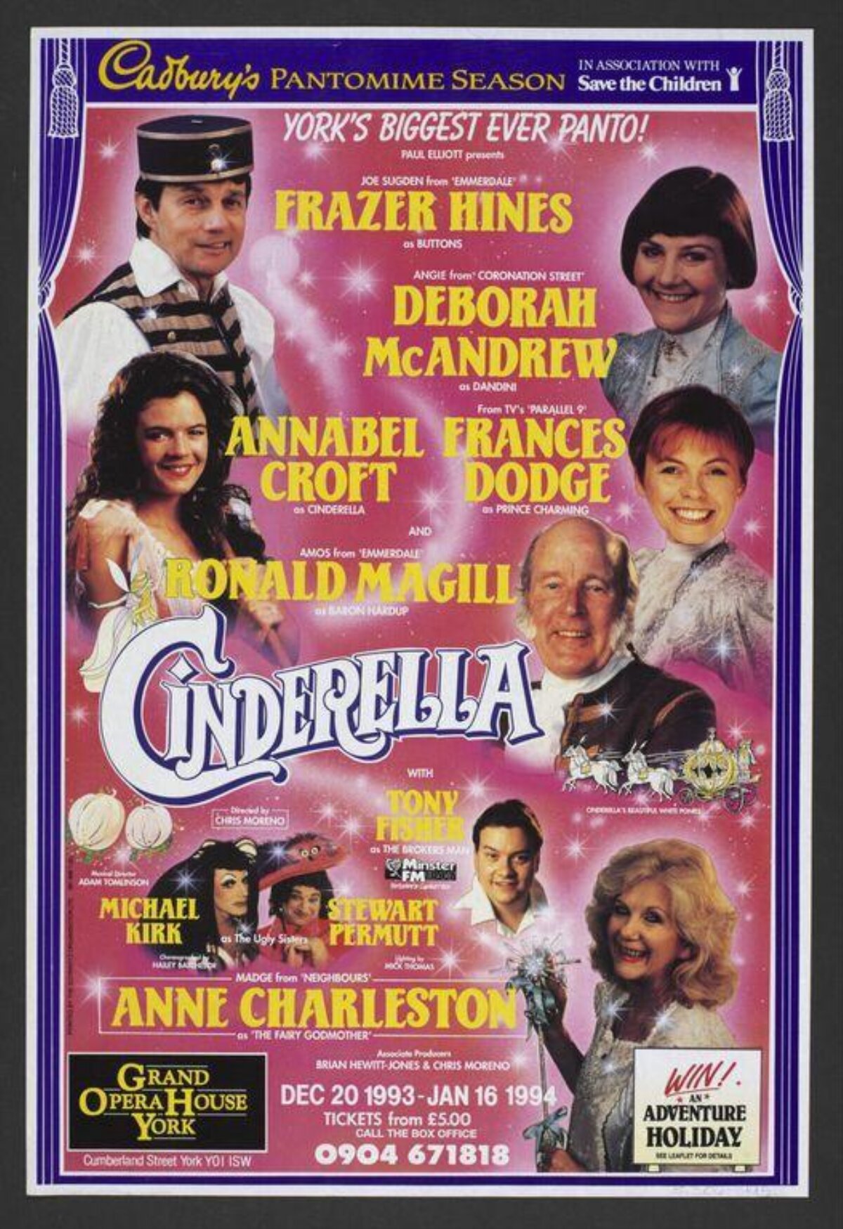 1993 Cinderella Pantomime Poster