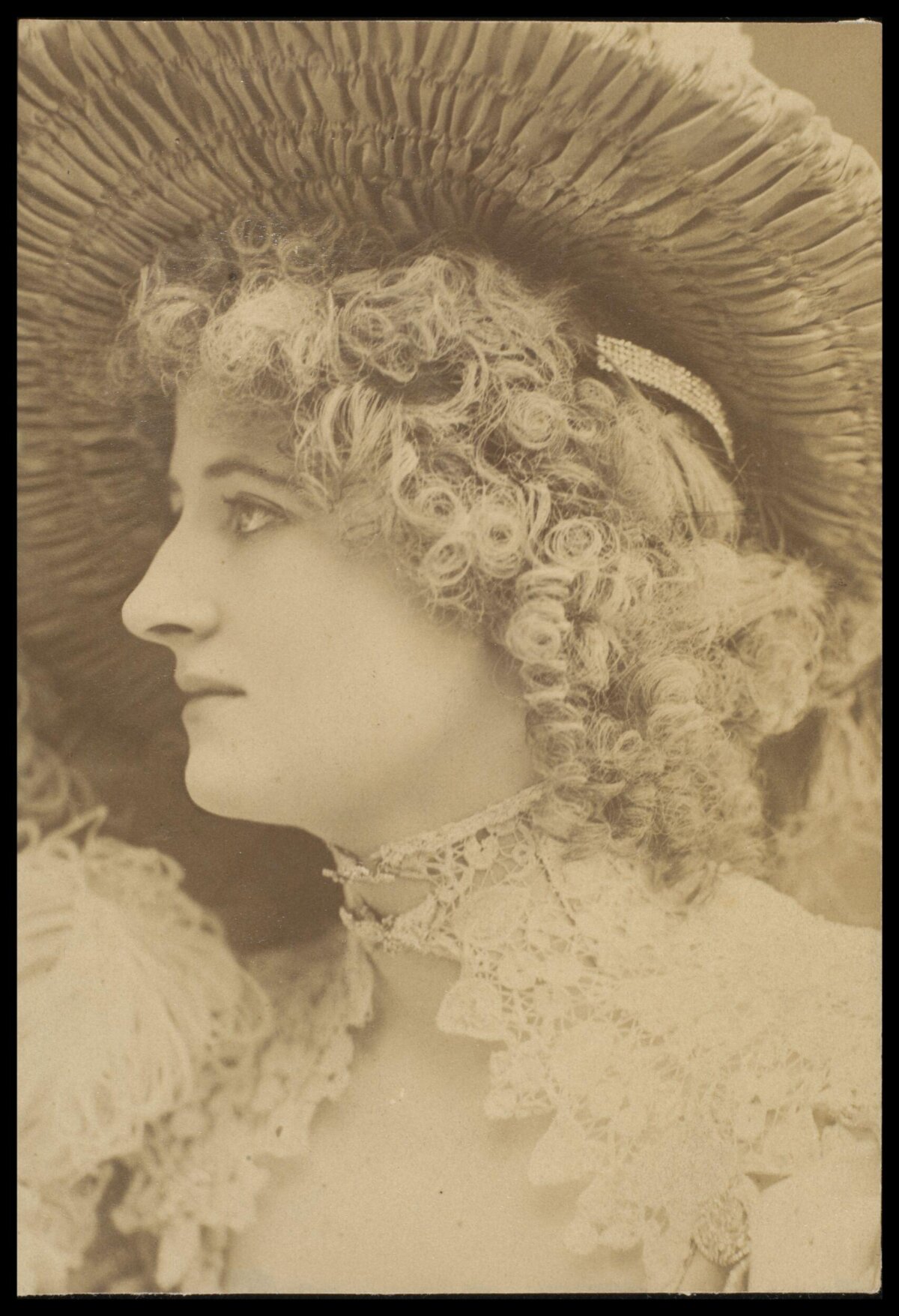 Vintage Profile Portrait of a Woman