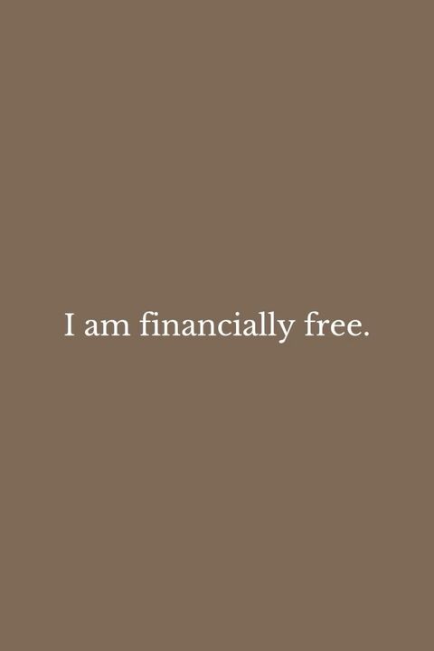I am Financially Free Affirmation