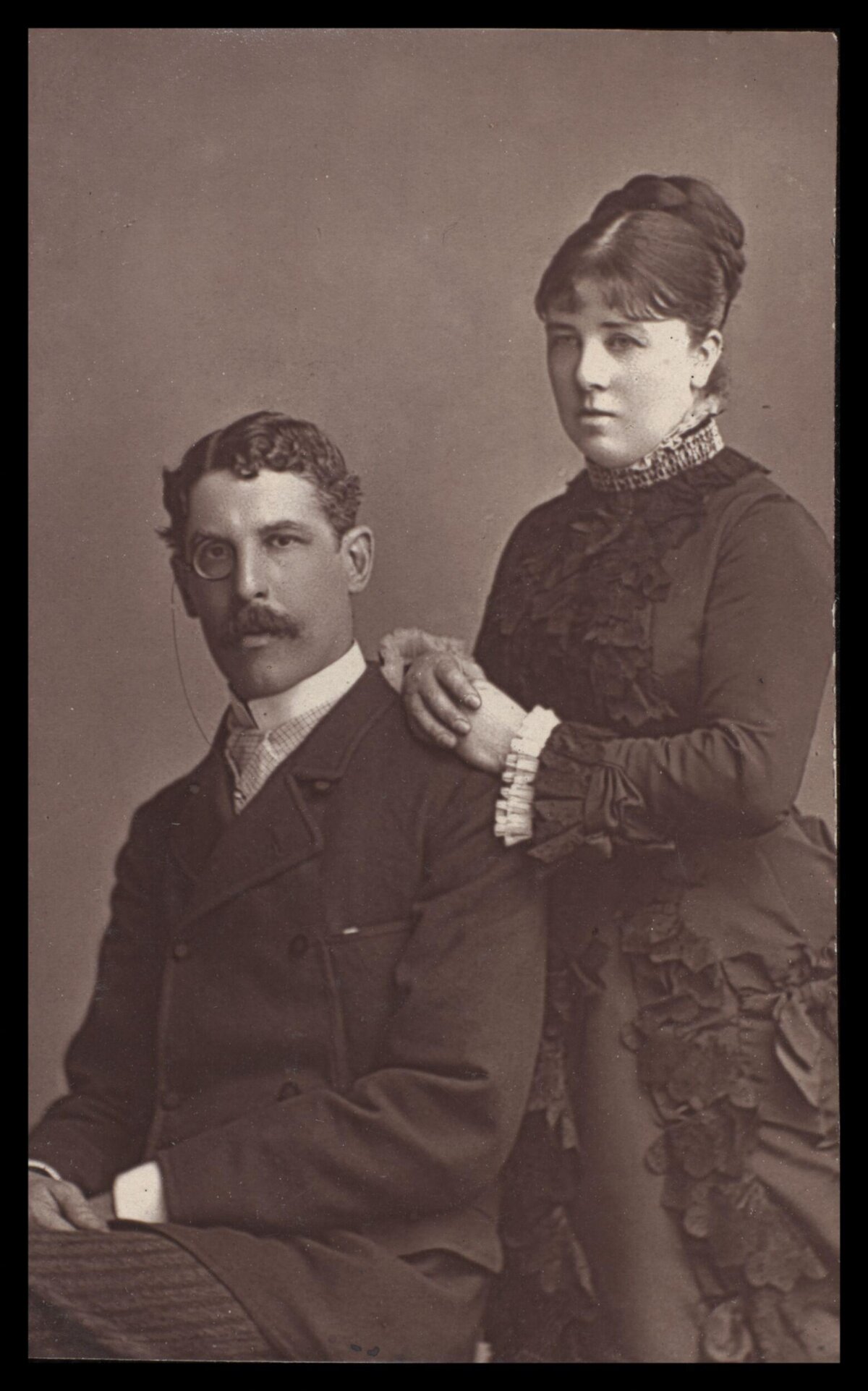 Vintage Studio Couple Portrait