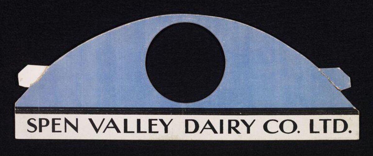 Spen Valley Dairy Milk Bottle Topper