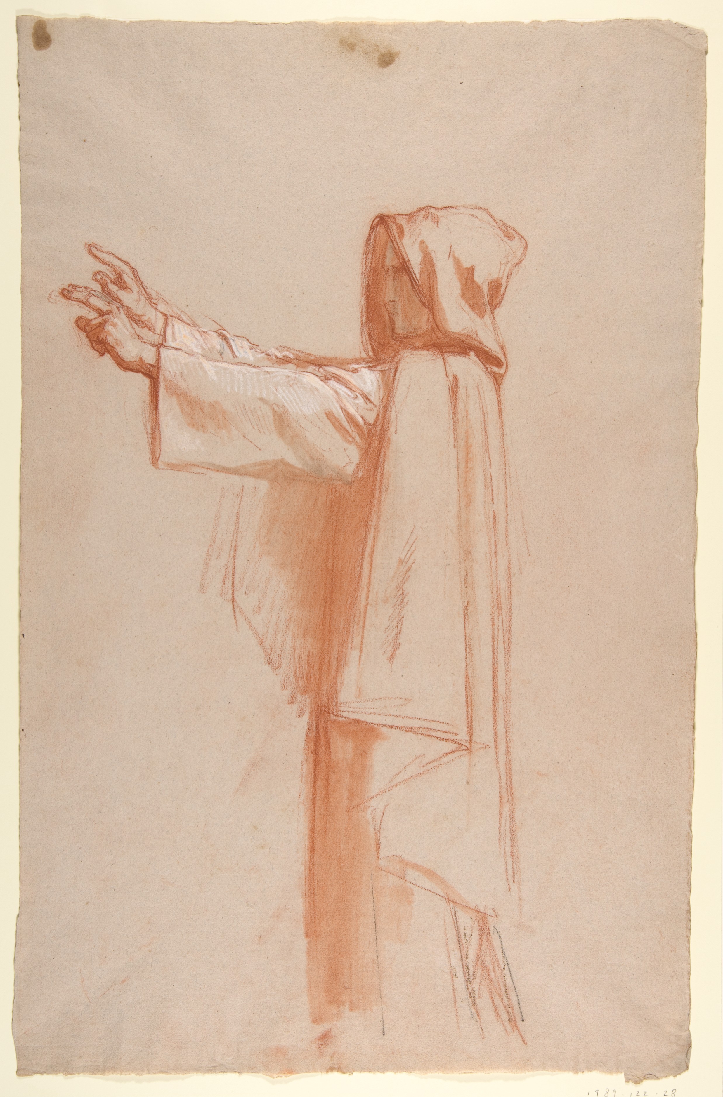 Study of a Hooded Cloaked Figure