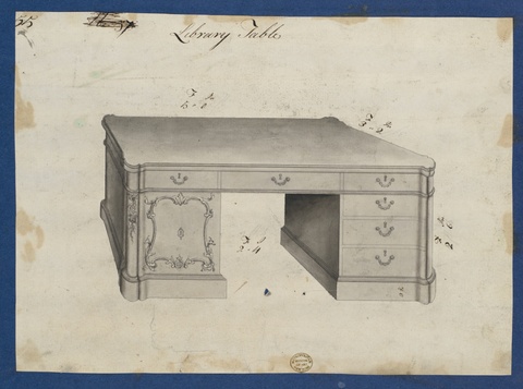 Library Table Design Drawing