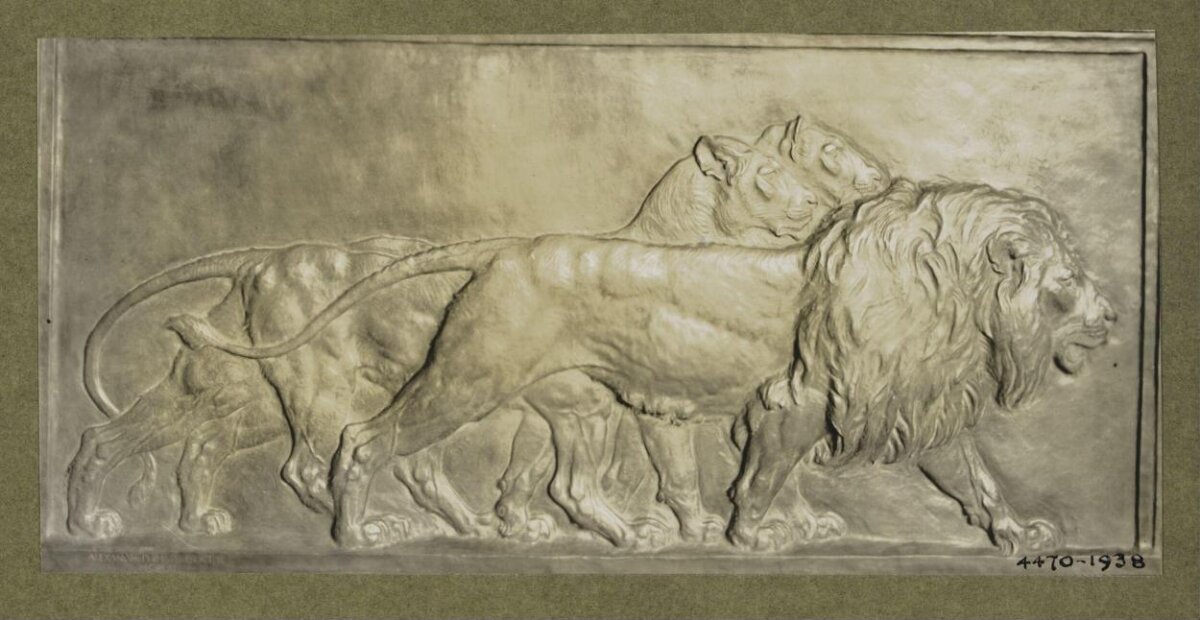 Relief of Three Walking Lions