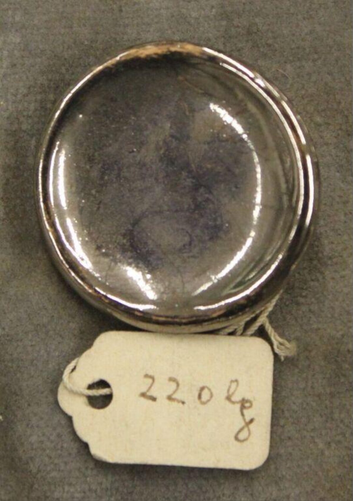 220g Round Metallic Weight With Tag