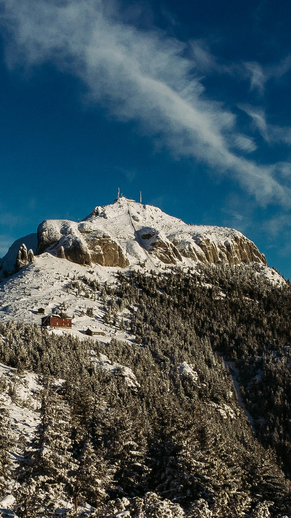 Snow Covered Mountain Peak
