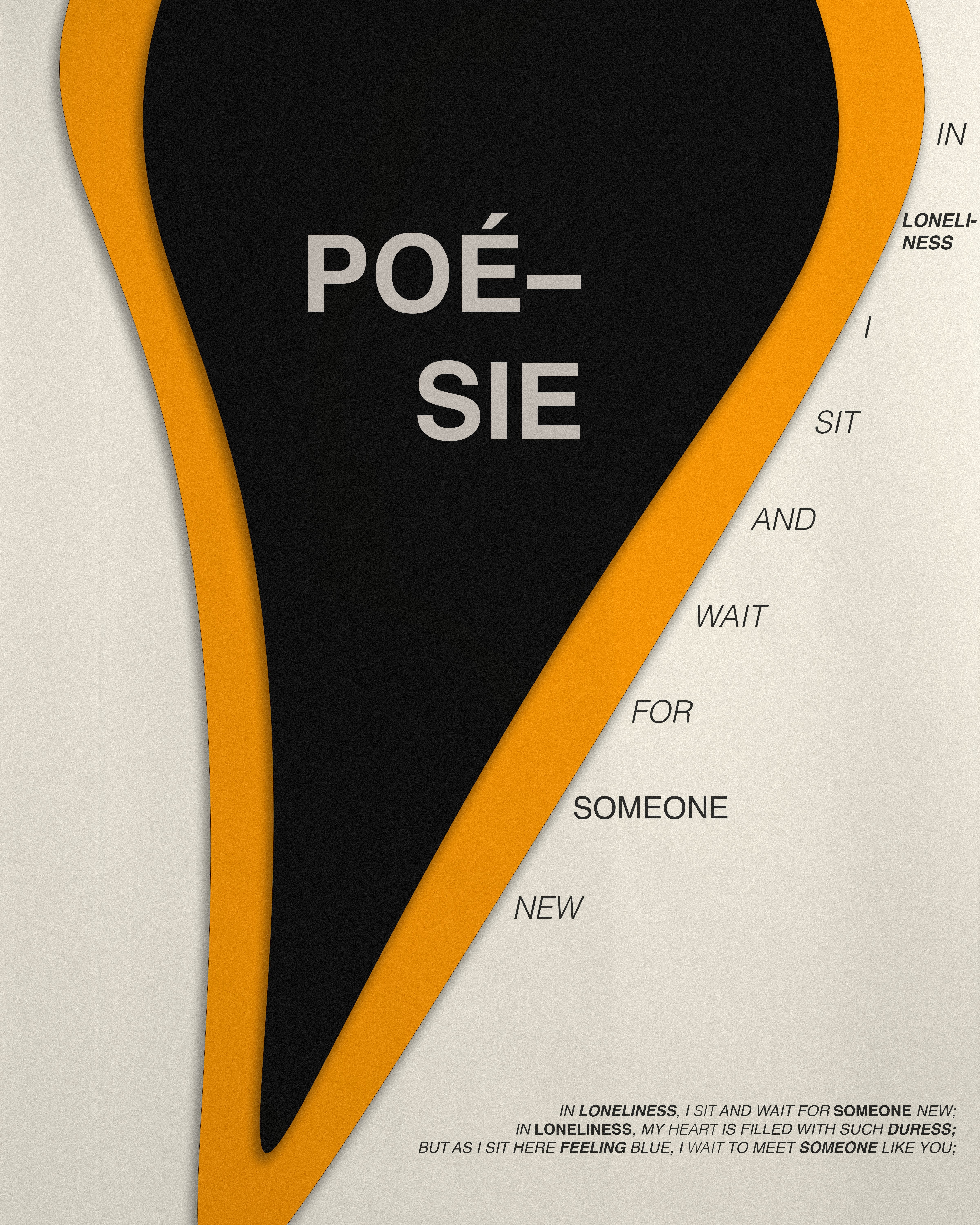 Minimalist Poetry Poster