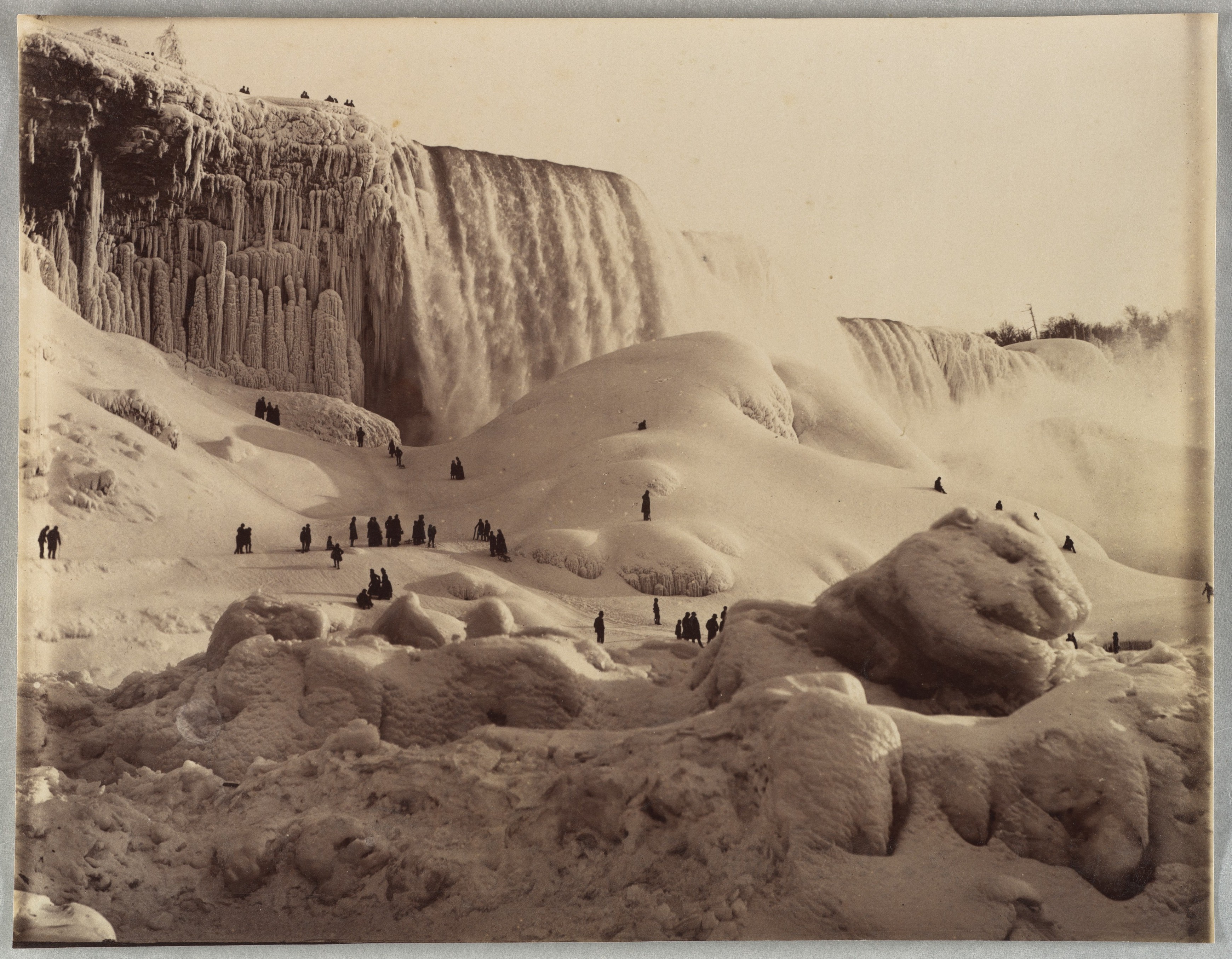 Frozen Niagara Falls in Winter