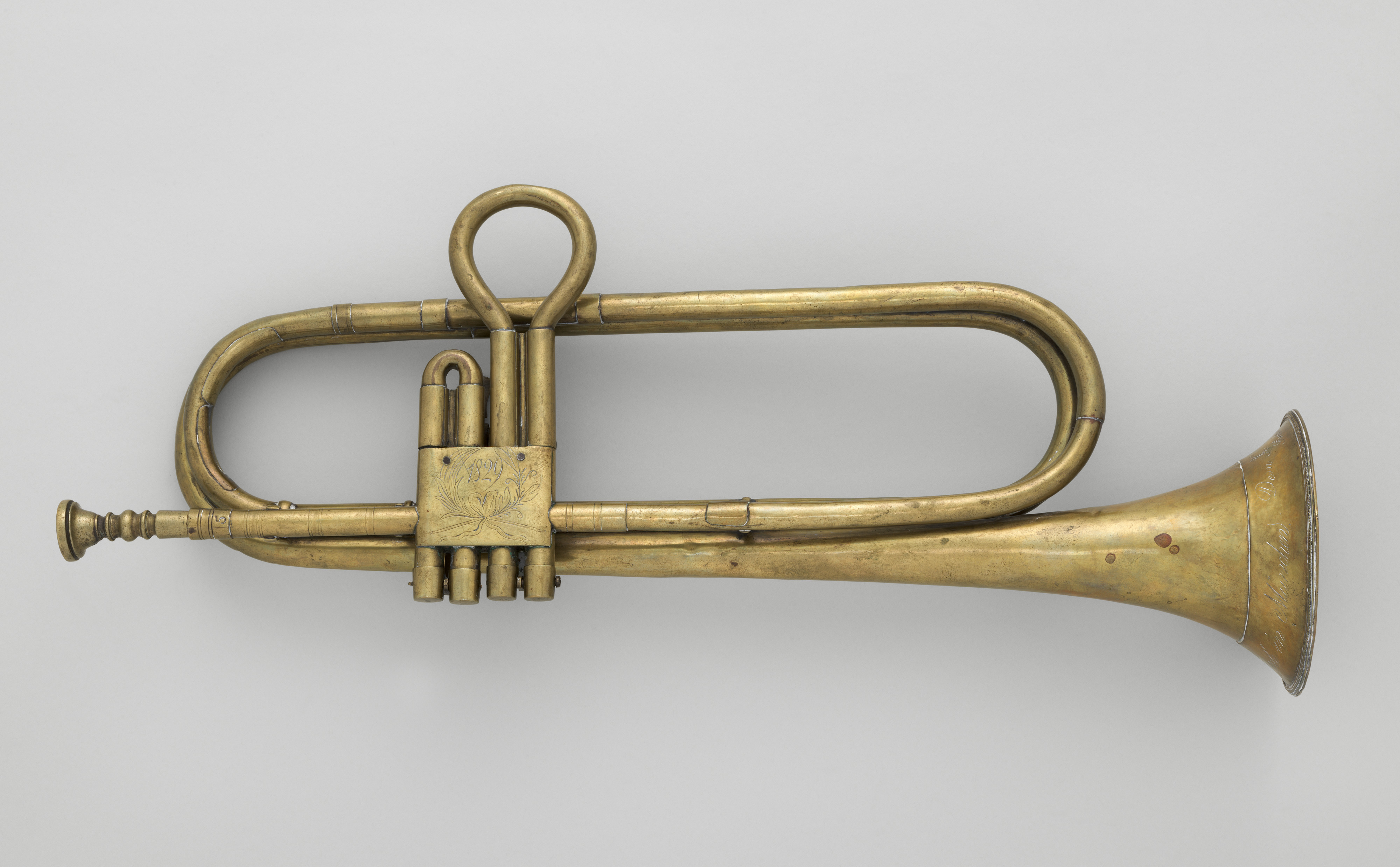 Antique Brass Trumpet