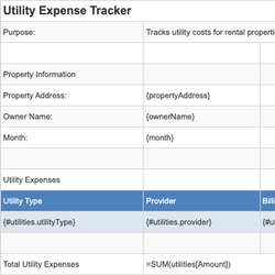 Utility Expense Tracker