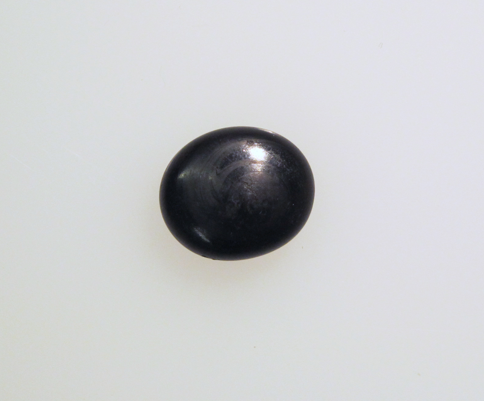 Polished Oval Black Gemstone
