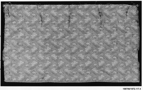 Antique Floral Patterned Textile Fragment
