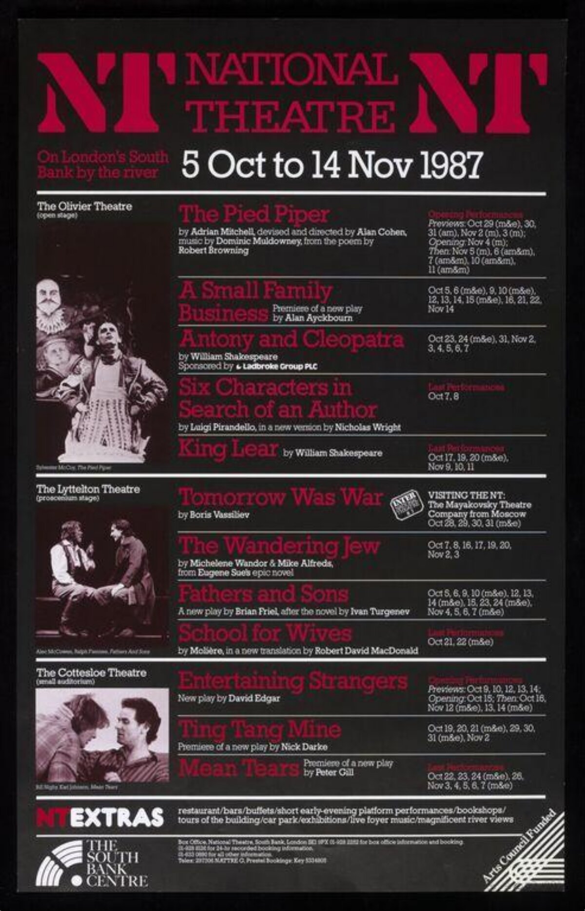 1987 National Theatre Performance Poster