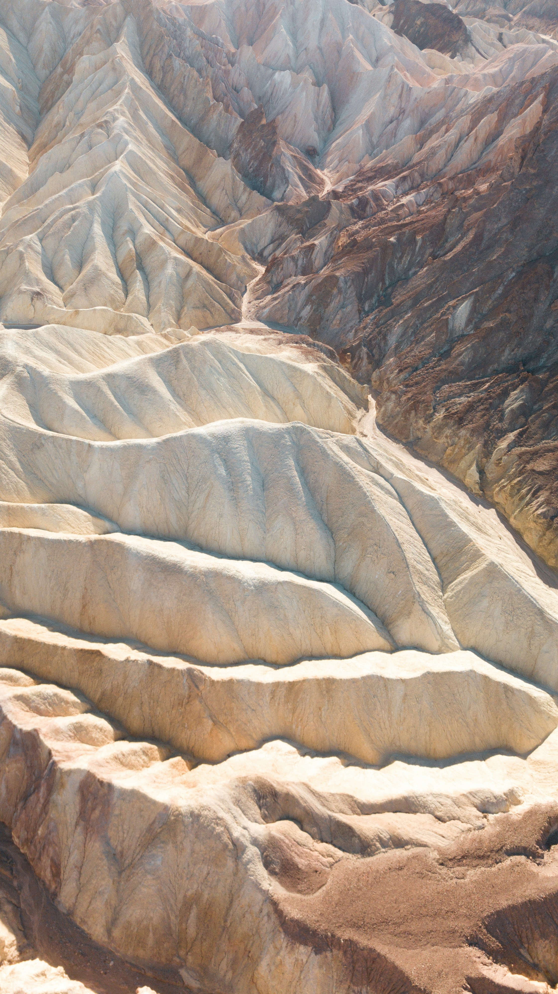 Eroded Arid Badlands Landscape