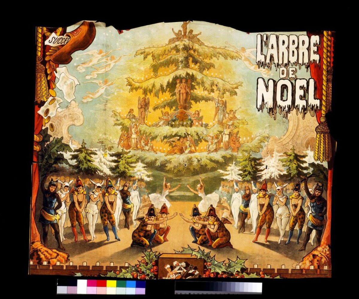 Vintage L'Arbre de Noel Theatre Poster