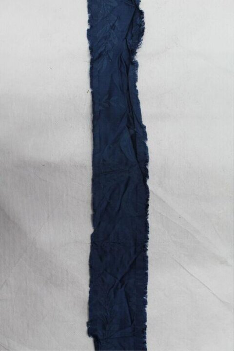 Dark Blue Torn Fabric Strip