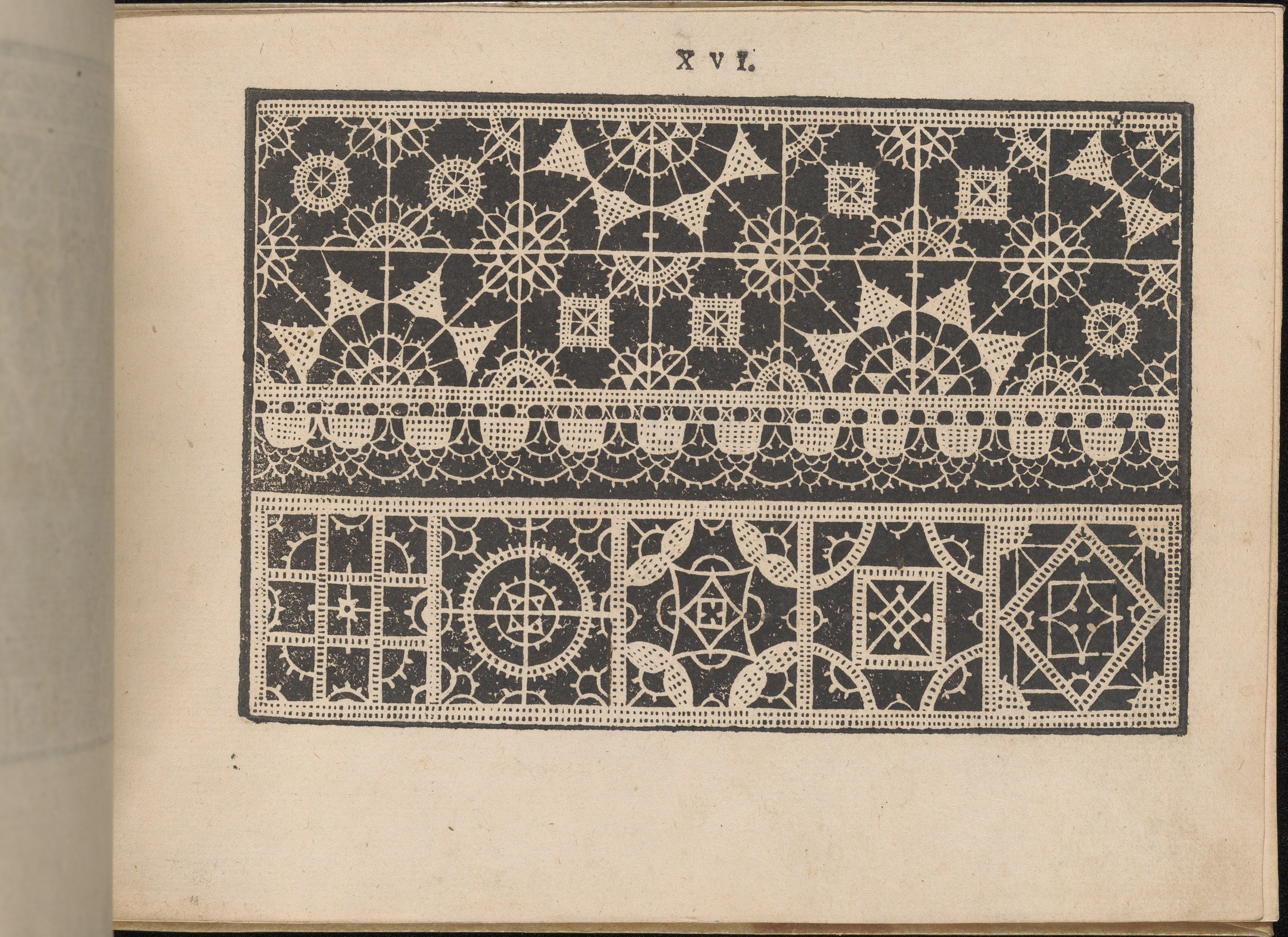 Antique Lace Pattern Print