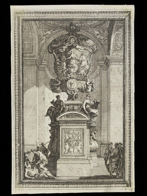 Classical Ornate Monument Etching