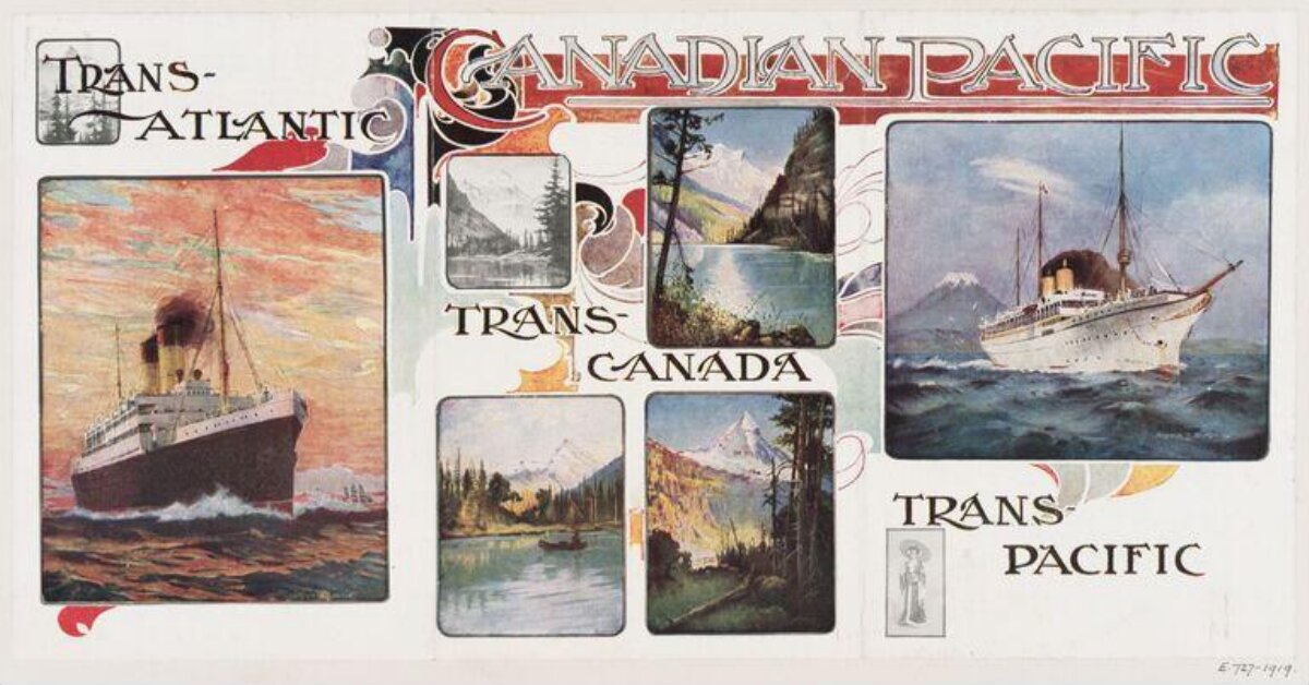 Vintage Canadian Pacific Travel Poster