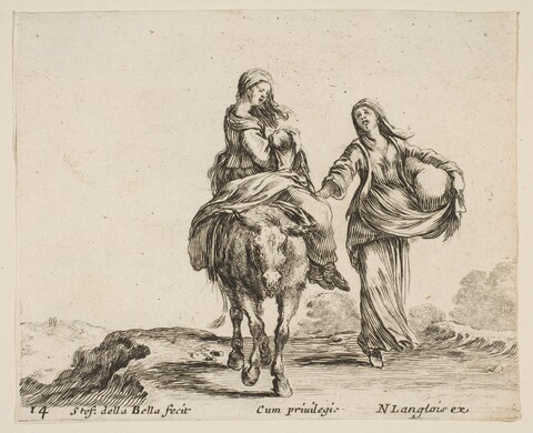 Flight into Egypt Etching