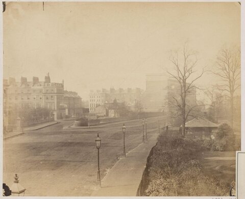 Vintage 19th Century City Street View