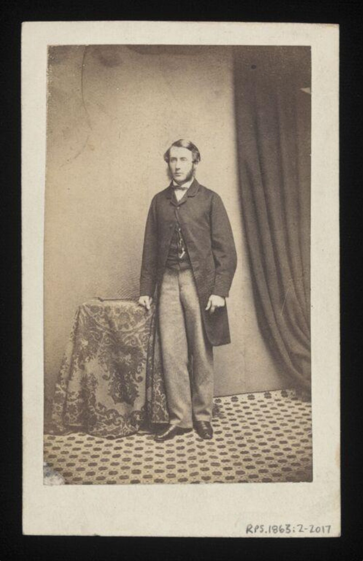 Vintage Portrait of Standing Victorian Man