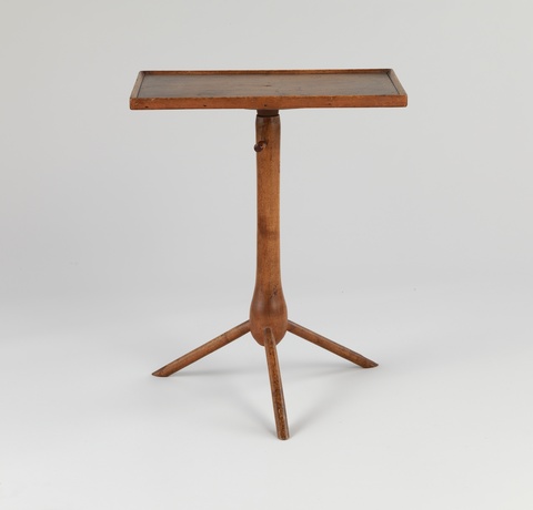 Antique Wooden Tripod Side Table