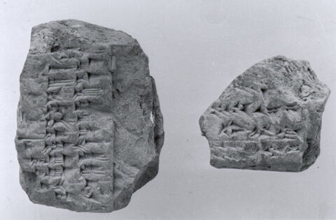 Two Fragmented Cuneiform Clay Tablets